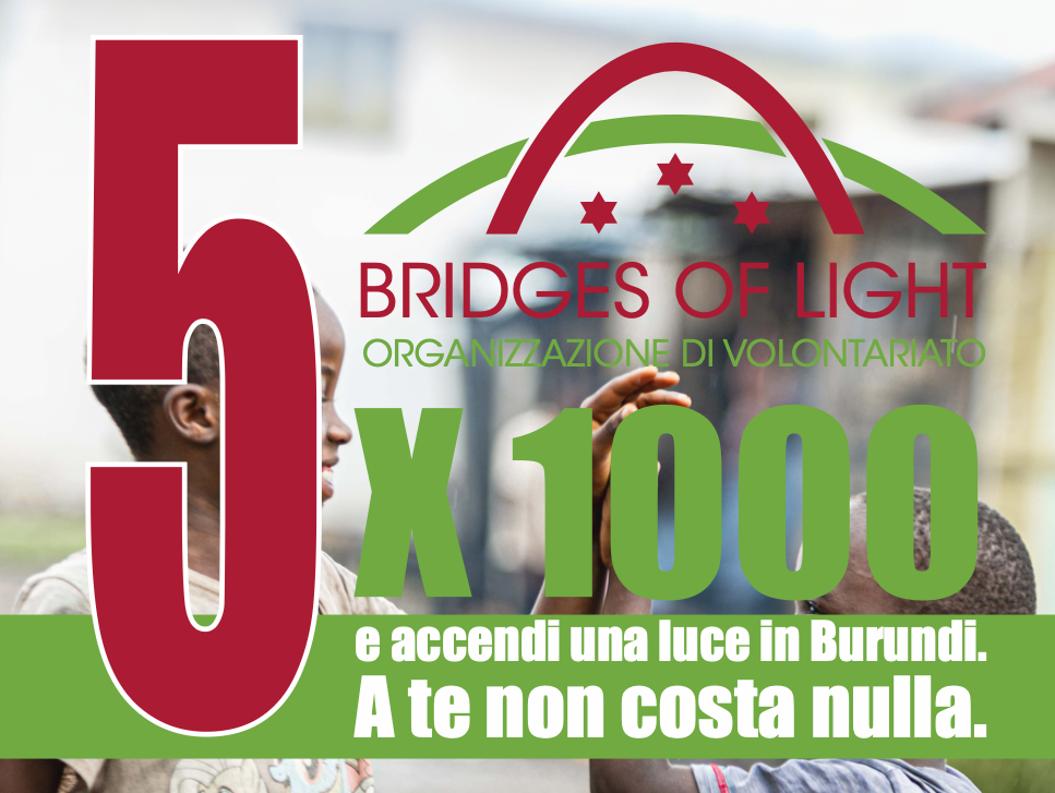 Featured image for “Come donare il 5×1000 a Bridges of Light ODV: Guida Pratica e Impatto in Burundi”